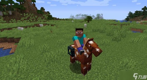 我的世界上马怎么上